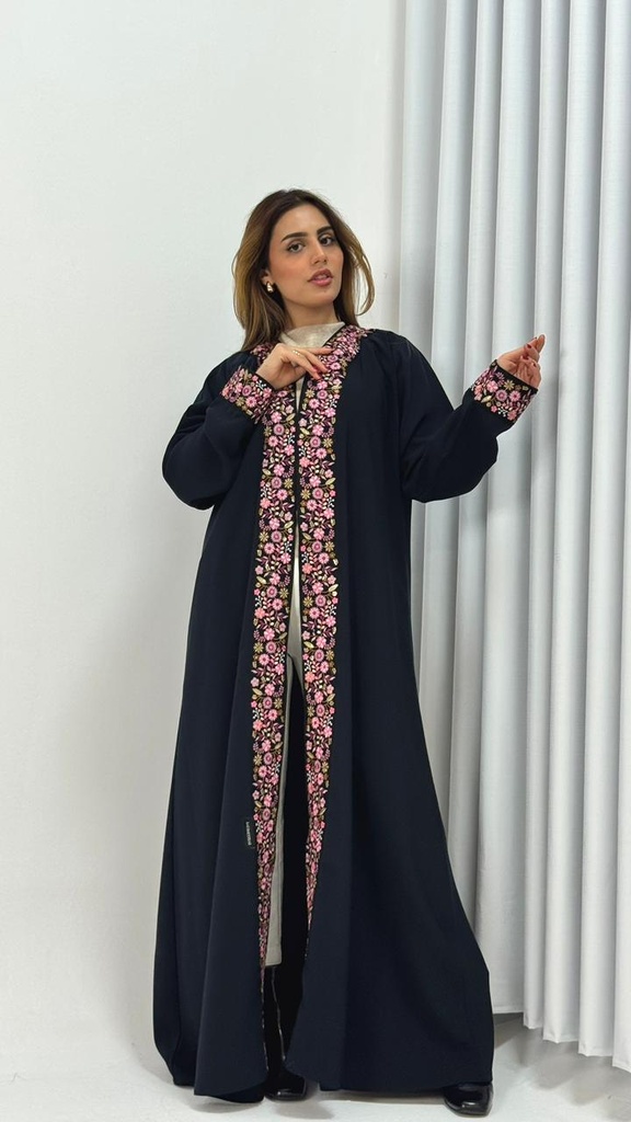 عباية ورد ربع كلوش